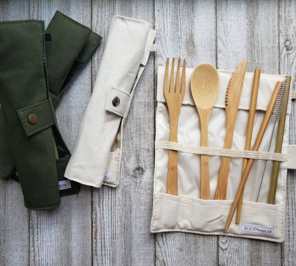 Cutlery set in a nice arranged fabric from SOOP