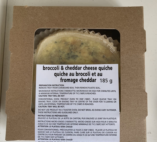 Broccoli and cheese quiche (185gr)