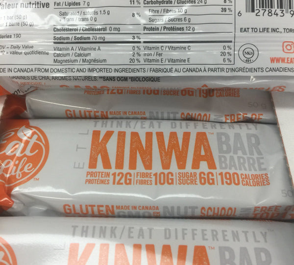 Eat to Life Kinwa Dark Chocolate Orange Bar