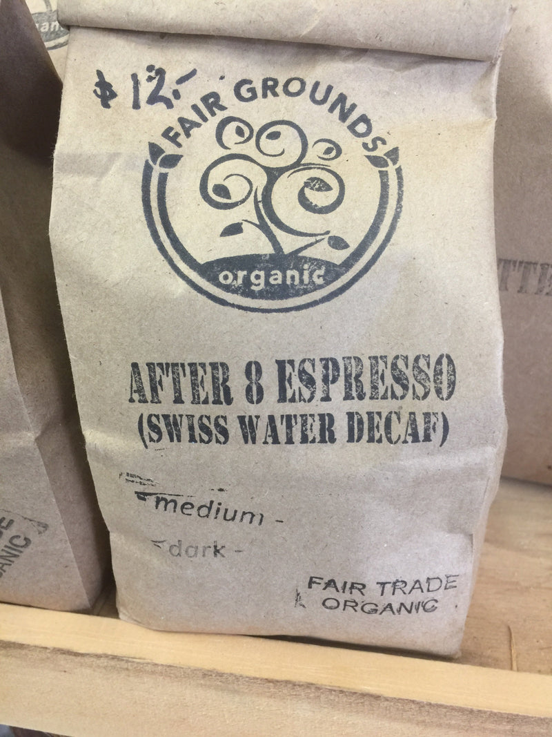 After 8 Espresso beans Decaf 1/2 lbs
