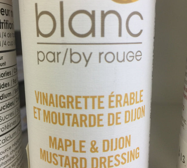 Maple & dijon mustard dressing