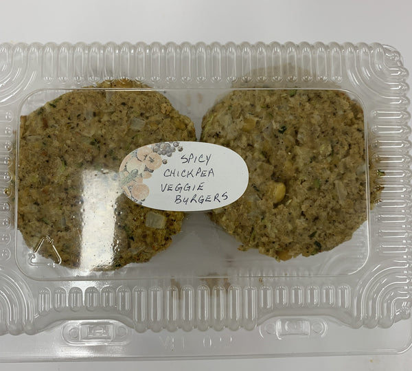 Spicy Chickpea Vegetarian Burger Patty (4) 460gr