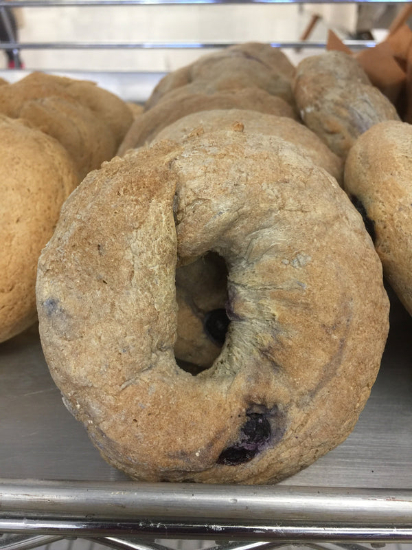 Gluten free blueberry bagels