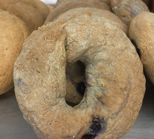 Gluten free blueberry bagels