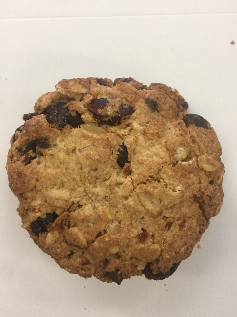 Orange and cranberry oatmeal cookie gluten free